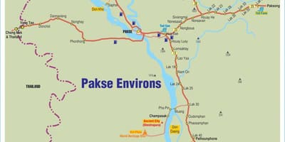نقشہ کے pakse لاؤس