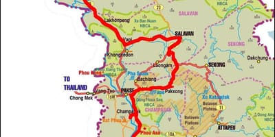 نقشہ کے savannakhet لاؤس